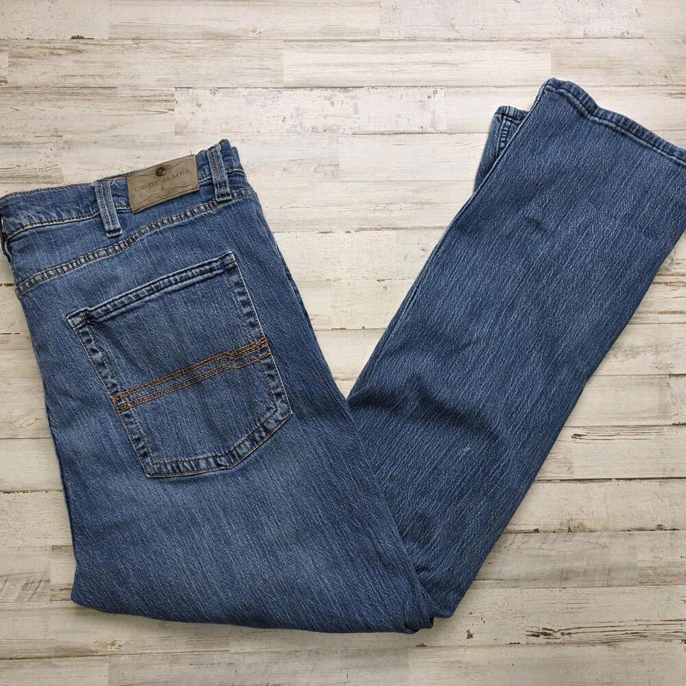 Cody James Straight Stretch Denim Jeans Men's 44x32L Country Western Rodeo
